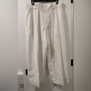 Club Monaco Cream Wide Leg Pants